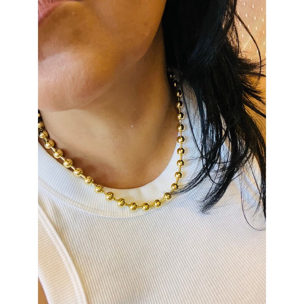 Gold chain necklace, jewelry gift ideas
